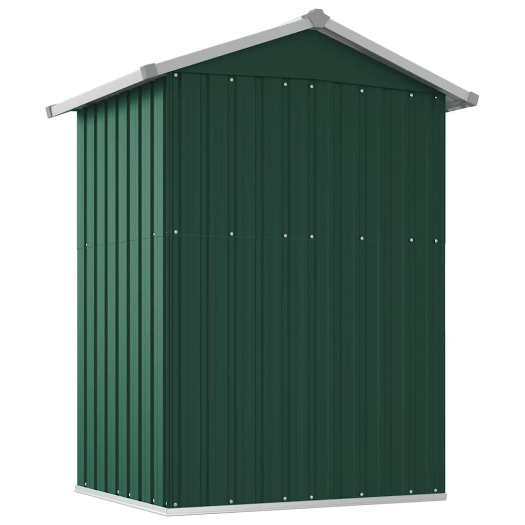 Garden Shed Green Galvanized Steel 49.6X38.4X69.7 in Garden Shed