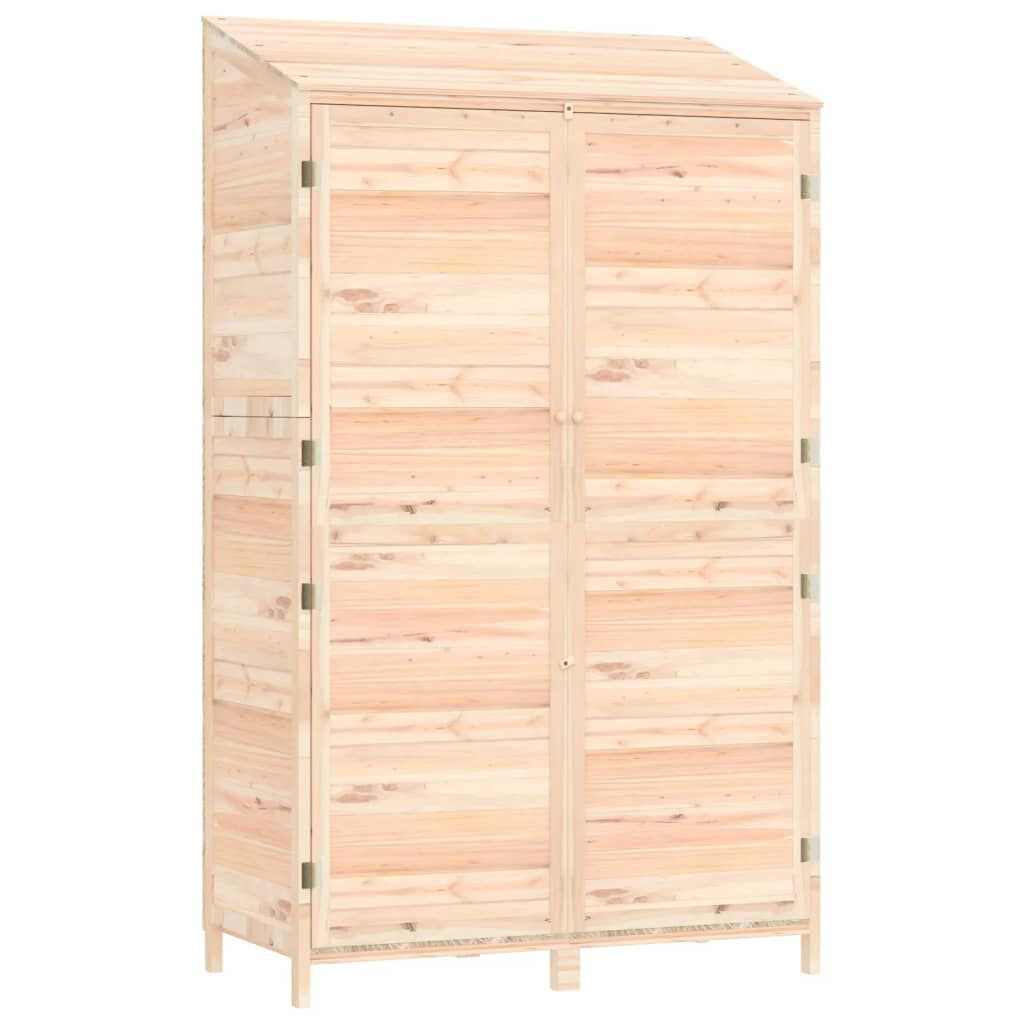 Garden Shed Anthracite Solid Fir Wood Compact Garden Shed