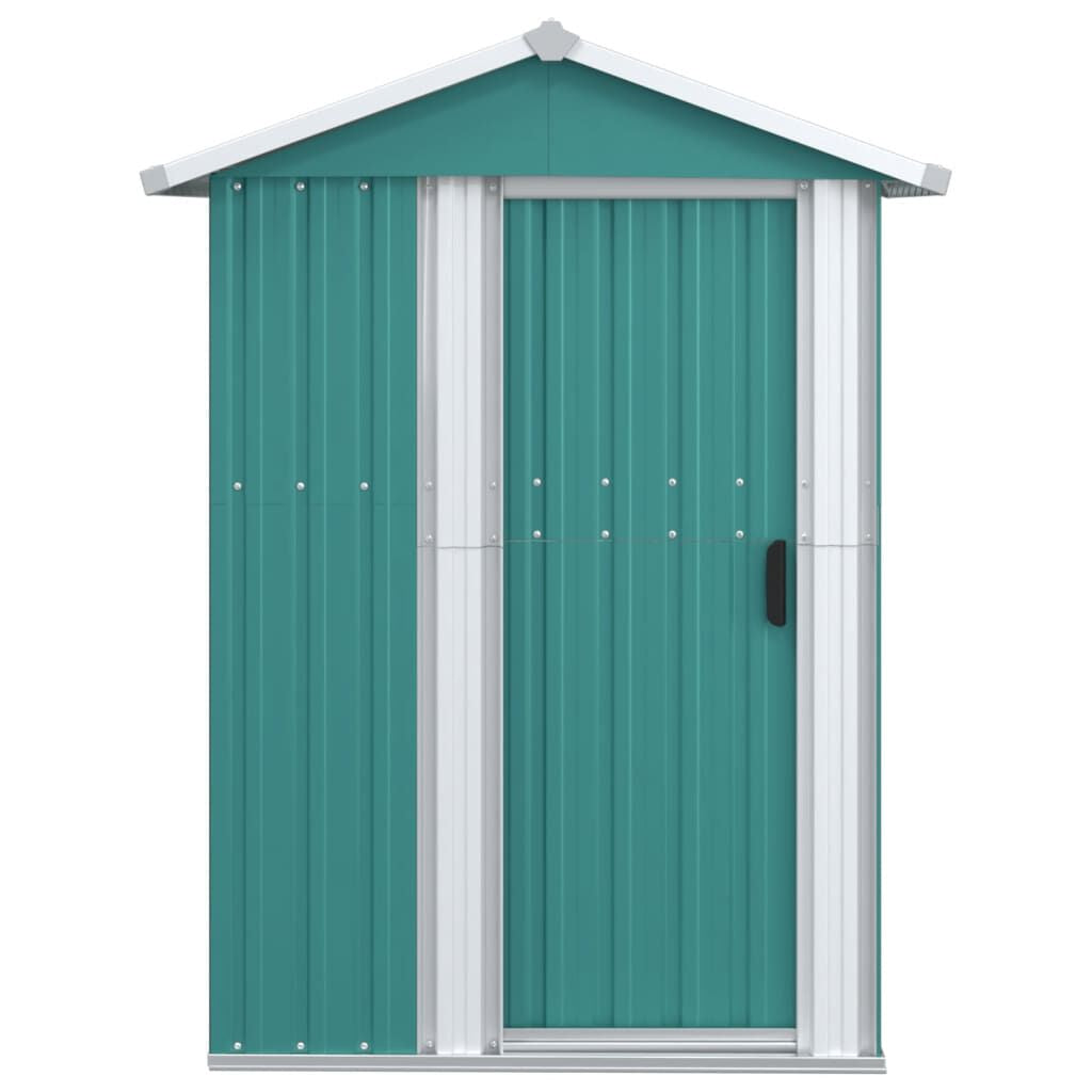 Garden Shed Green Galvanized Steel 49.6X38.4X69.7 in Garden Shed