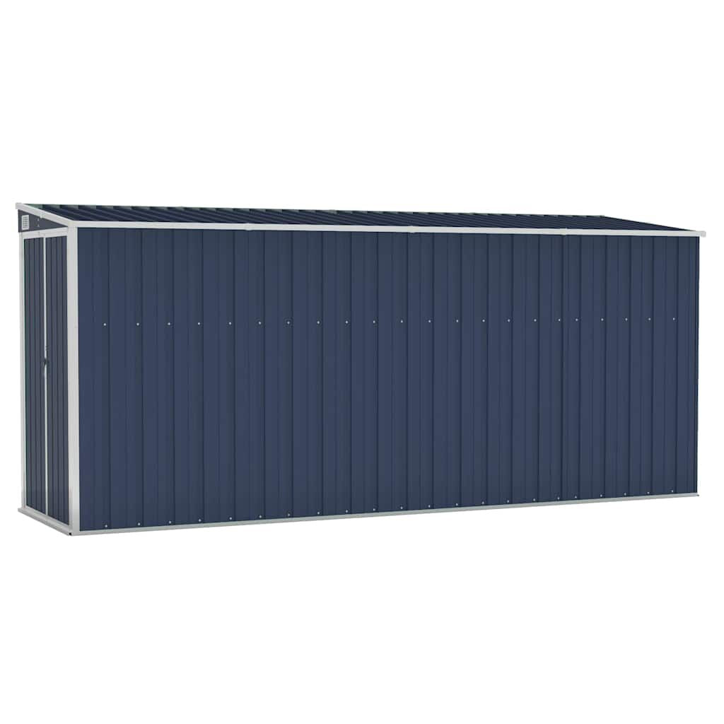 Garden Shed Grey Galvanized Steel Large Garden Shed Rectangular