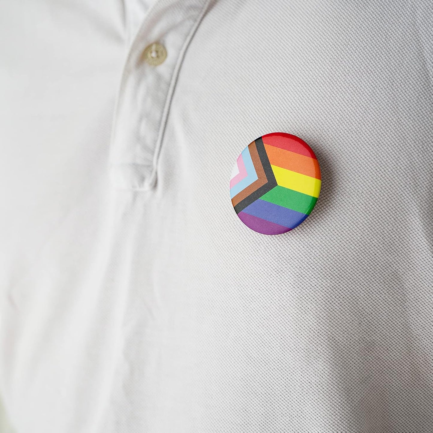 10/25/50Pcs Gay Pride Rainbow Round/Pronoun Button Pin - Perfect for LGBTQ Accessories, Gay Stuff, Pride Parades, LGBTQ Events, Pride Month, Promotional Events and Gift-Giving
