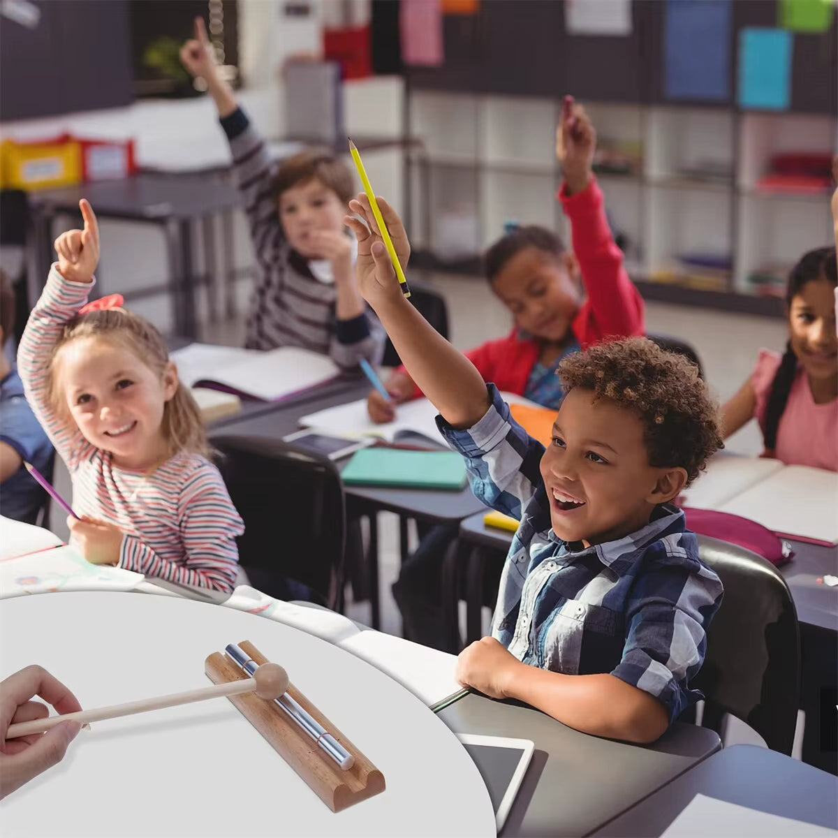 Meditation Chimes 1Phoneme the Original Guaranteed Musically Tuned Wind Zenergy Hand Chime for Classrooms Meditation Mindfulness