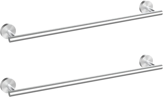 2 Pieces Brushed Nickel Bathroom Towel Bar, 24 Inch Double Towel Racks,Bathroom Towel Holder Towel Hanger for Bathroom Stainless Steel Wall Mount