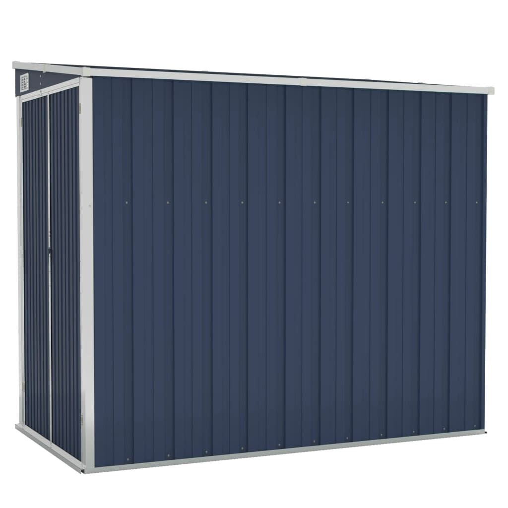 Garden Shed Grey Galvanized Steel Large Garden Shed Rectangular