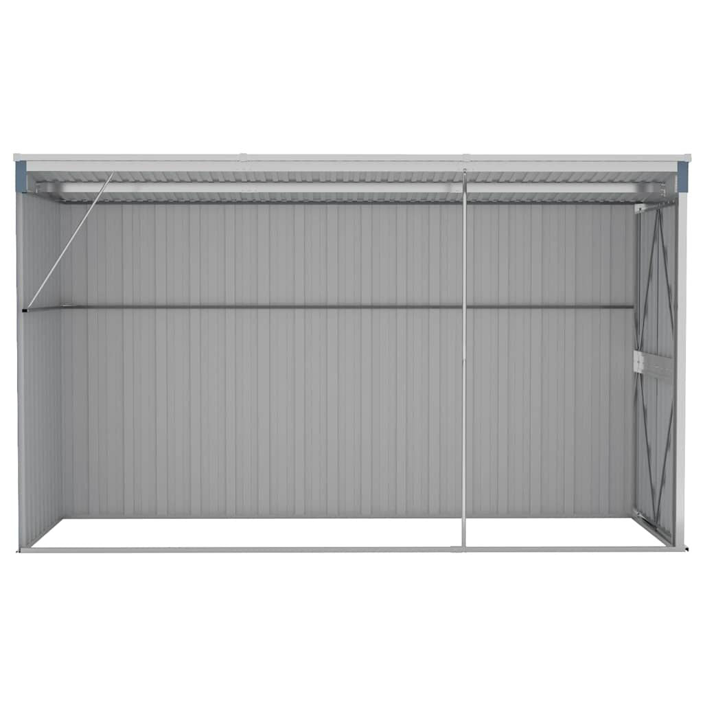 Garden Shed Grey Galvanized Steel Large Garden Shed Rectangular