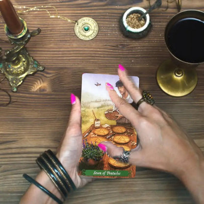 New Tarot Deck Oracles Cards Mysterious Divination Green Witch Tarot Cards for Women Girls Cards Game Board Game