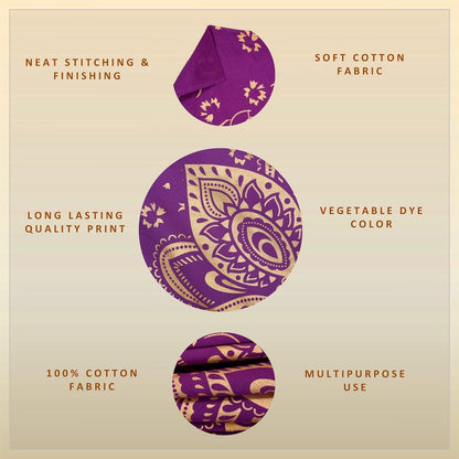Purple Gold Passion Ombre Mandala Tapestry, Boho Mandala Tapestry, Wall Hanging, Gypsy Tapestry, 84 X 54 Inches
