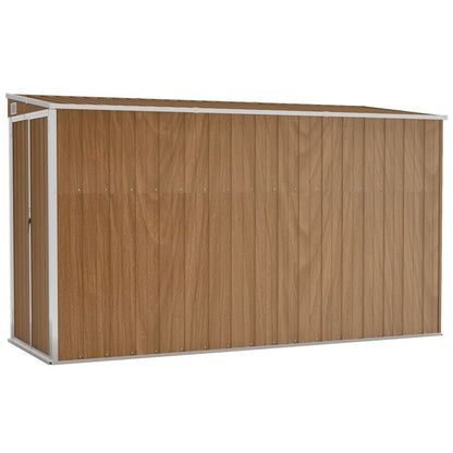 Garden Shed Grey Galvanized Steel Large Garden Shed Rectangular