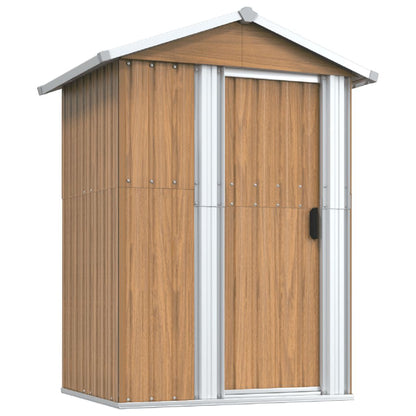 Garden Shed Green Galvanized Steel 49.6X38.4X69.7 in Garden Shed