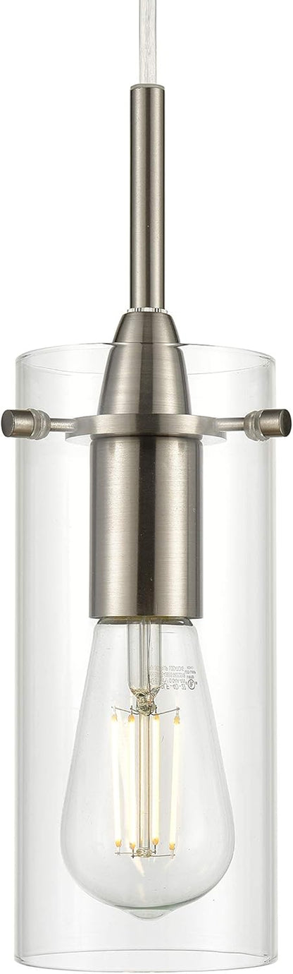 Effimero 5-Light Cluster Pendant Lights Stairwell Lighting Large Chandelier Brushed Nickel Modern Chandelier Light Fixture Foyer Chandeliers Entryway High Ceiling Staircase Lights