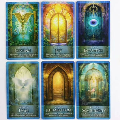10.3*6Cm Doors of Destiny Oracle Deck 32-Card Tarot-Inspired Oracle Set