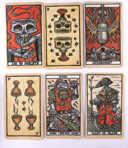 Tarot Del a Tarot Deck and Guidebook Inspired by the World of Guillermo Del Toro Novelty Book Beginners Card Game Deck Toy