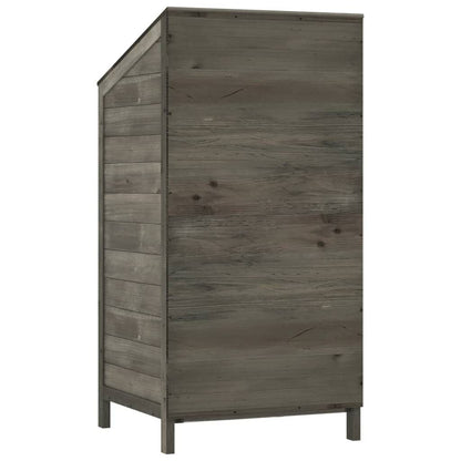 Garden Shed Anthracite Solid Fir Wood Compact Garden Shed
