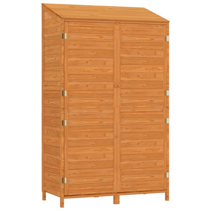 Garden Shed Anthracite Solid Fir Wood Compact Garden Shed