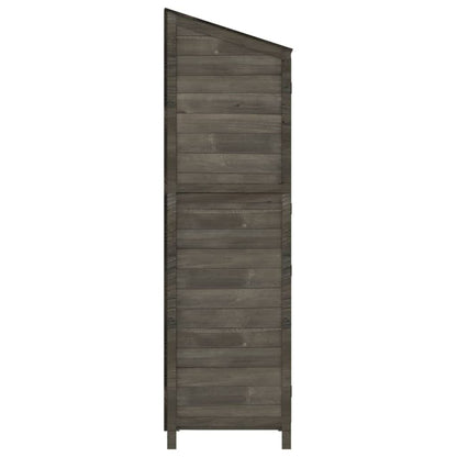 Garden Shed Anthracite Solid Fir Wood Medium Garden Shed