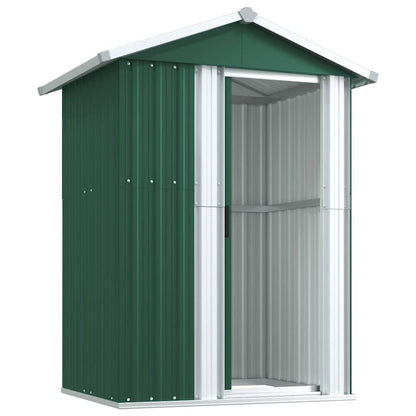 Garden Shed Green Galvanized Steel 49.6X38.4X69.7 in Garden Shed