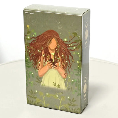 Earth Woman Tarot Deck 78 Pcs Tarot Cards Nurture Your Intuition and Celebrate Mother Nature'S Wisdom 10.3*6Cm