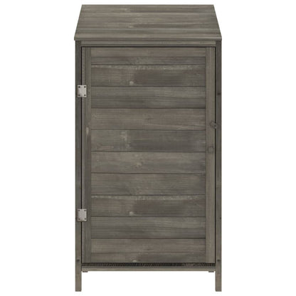 Garden Shed Anthracite Solid Fir Wood Compact Garden Shed