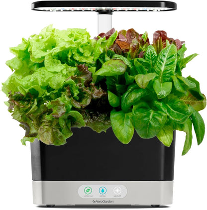 Heirloom Salad Greens Mix Seed Pod Kit with Pre-Seeded Grow Pods, Liquid Plant Food, and Growing Guide, 6-Pod