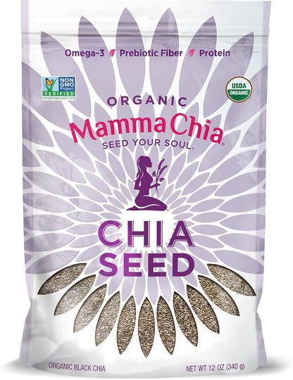 Organic Chia Seeds, Black, 12 Ounce (Pack of 1)
