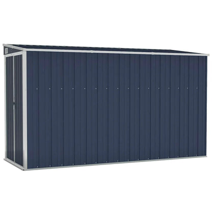 Garden Shed Grey Galvanized Steel Large Garden Shed Rectangular