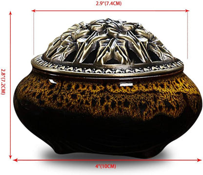 Ceramic Home Decoration Incense Sticks or Cones Burner Porcelain Incense Holder