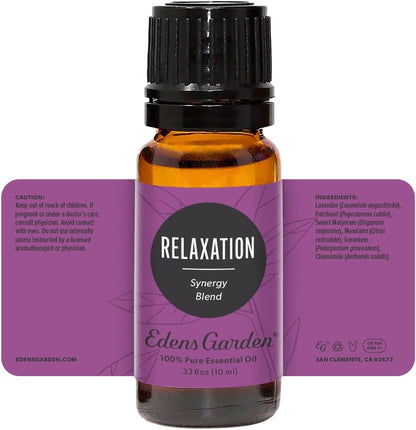 Relaxation Essential Oil Blend- 100% Pure Premium Grade, Undiluted, Natural, Therapeutic, Aromatherapy, the Best for Diffusing, Skin, Candle, Humidifiers 10 Ml (.33 Fl Oz)