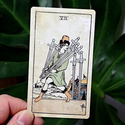 Vintage Tarot Deck Spanish Edition 10.3*6Cm 78 Pcs Tarot Cards Based on Rider Waite System Espanol
