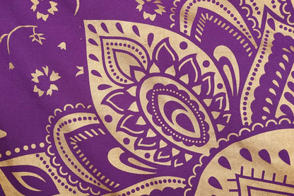 Purple Gold Passion Ombre Mandala Tapestry, Boho Mandala Tapestry, Wall Hanging, Gypsy Tapestry, 84 X 54 Inches