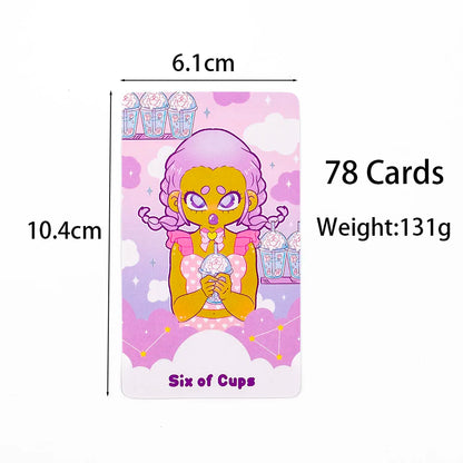 2024 New Style Pastel Journey Tarot Deck 78Pcs Tarot Cards Tarot Deck Collectible Oracle Card Set 10.4*6.1Cm