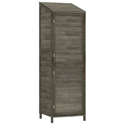 Garden Shed Anthracite Solid Fir Wood Compact Garden Shed
