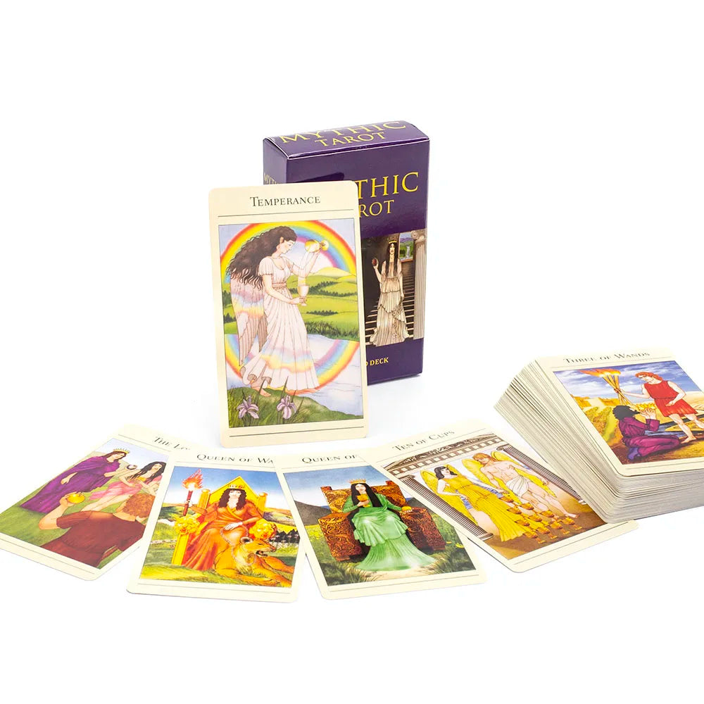 Kitten Tarot Deck 78Pcs Cute Black and White for Beginners Version Mysterious Board Game Fun Fortune Telling Kit