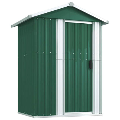 Garden Shed Green Galvanized Steel 49.6X38.4X69.7 in Garden Shed