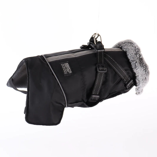 Pet Dog Winter Waterproof Jacket with Harness Small Dog Warm Clothes French Bulldog Reflective Big Dog Coat Chihuahua Outfits