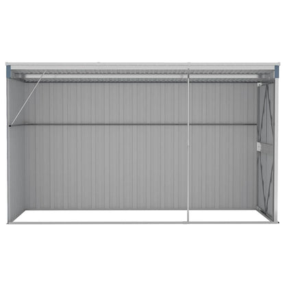 Garden Shed Grey Galvanized Steel Large Garden Shed Rectangular
